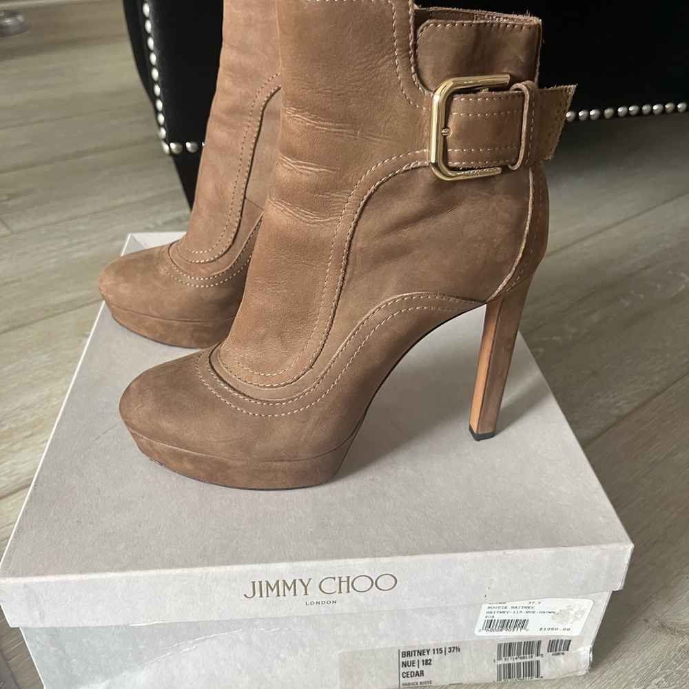 Authentic Jimmy Choo Suede booties